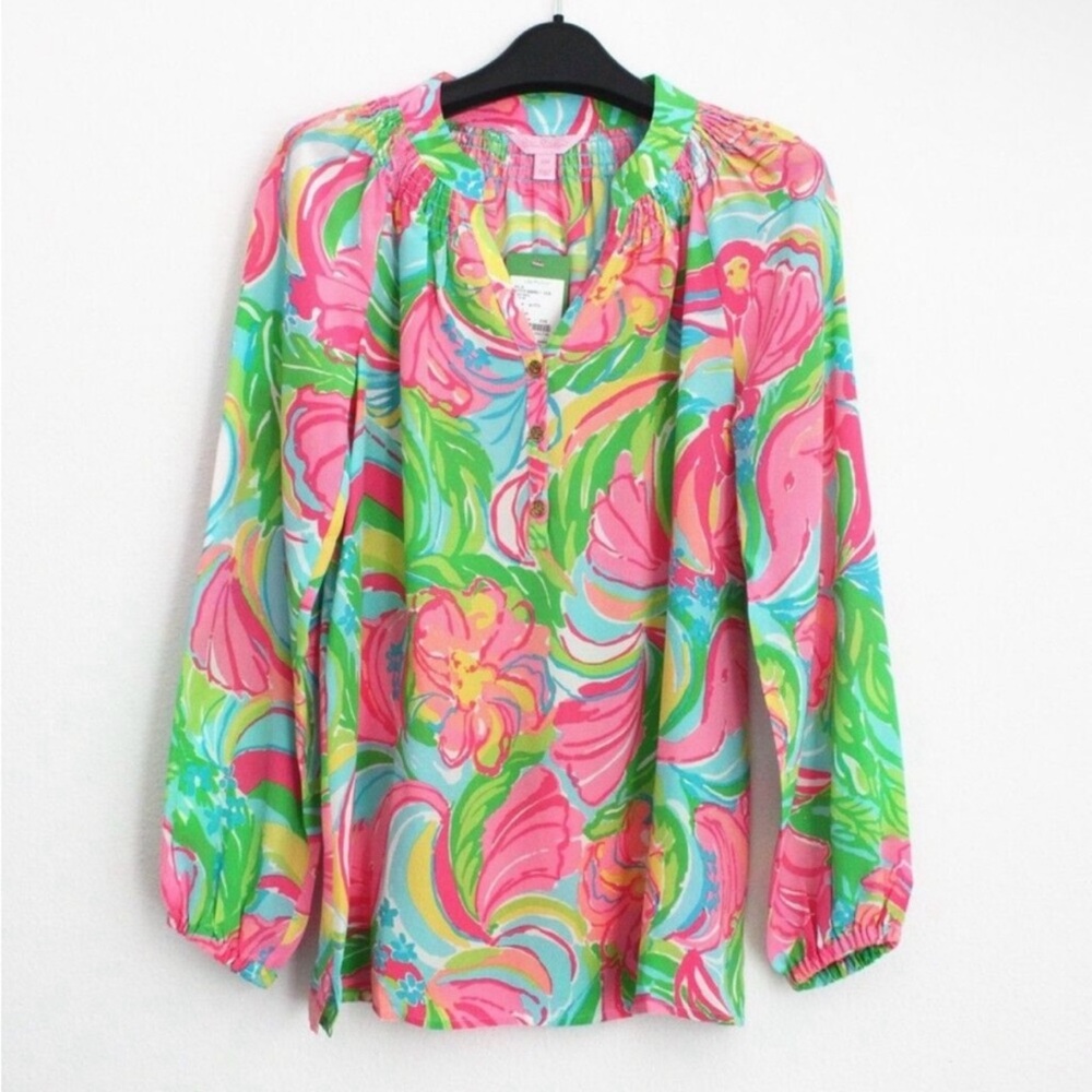 Lilly Pulitzer silk else top blouse